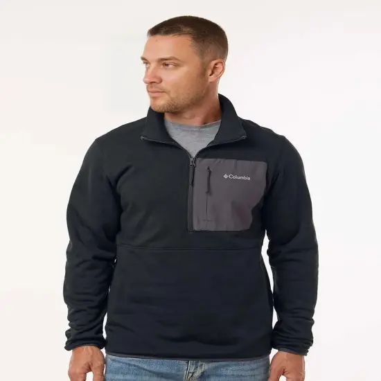 Columbia&reg; Columbia Hike Half Zip Pullover Canteen/ Black {3}