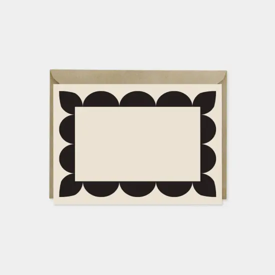 Big Scallop Border Note Cards III {1}