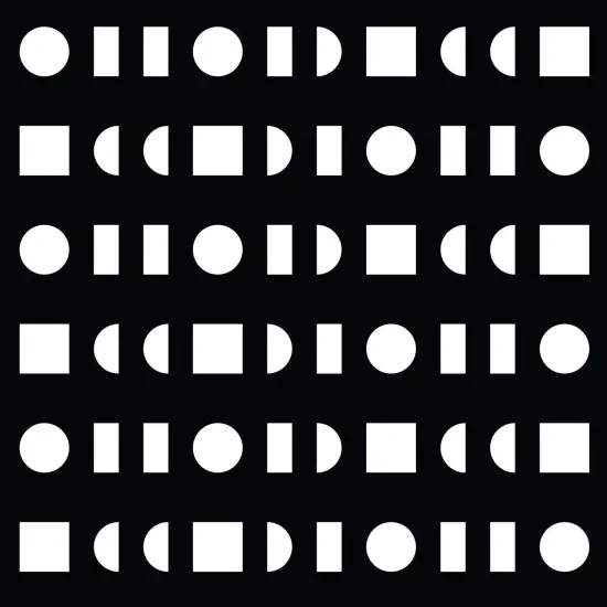 Minimal Black and White Shapes Gift Wrap {2}