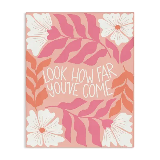 Stupell Industries How Far You've Come Canvas Wall Art Design by Taylor Shannon Designs {7}