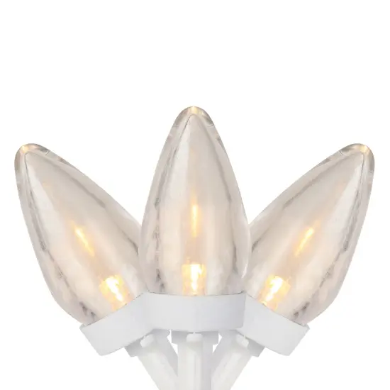 Northlight LED C7 Christmas Lights - Warm White - 16' White Wire - 25ct {1}