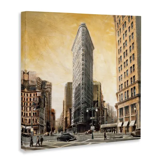 Stupell Industries People Strolling City Canvas Wall Art Design by Matthew Daniels {3}