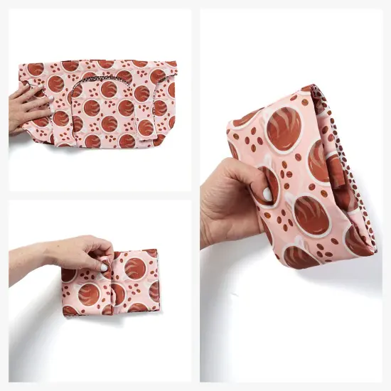 Crosscut Sewing Co.&reg; Foldable Shopping Bag Sewing Kit - Beginner Sewing Project Kit Coffee {5}