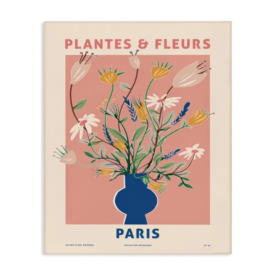 Stupell Industries Pastel Plantes & Fleurs Canvas Wall Art Design by Reinders {1}