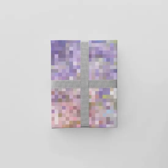 Pixelated Floral Gift Wrap II {3}