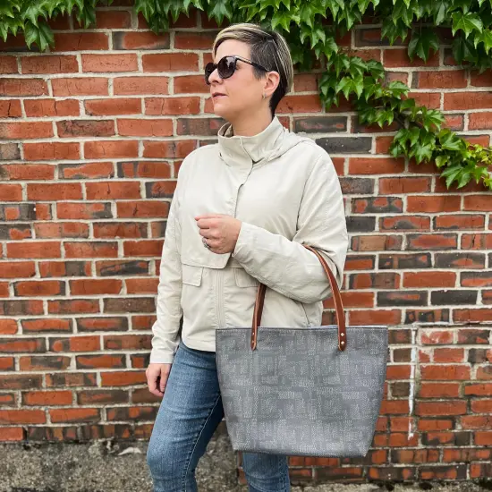 Crosscut Sewing Co.&reg; Market Tote Bag Sewing Project Kit for Beginners with Fabric, Instructions and Video Kantha {6}