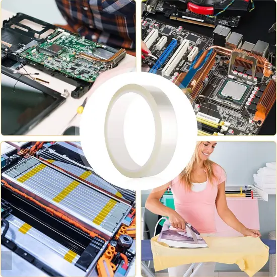 6 rolls Heat resistant Tapes Sublimation Press Transfer Thermal Tape 10mmx30m SUBLITAPE CLEAR {6}