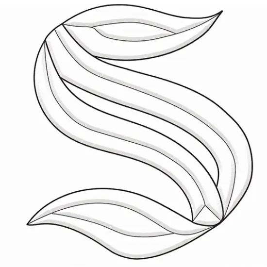 4-1/2" x 5-1/2" Exquisite Clear Glass Letter S Bevel Cluster BLS {1}