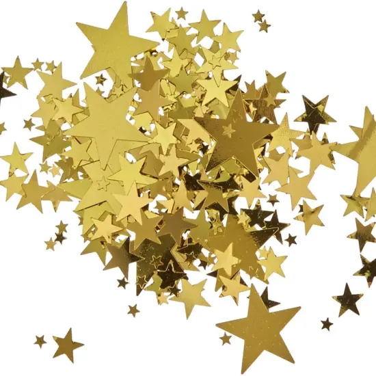 Gold Stars Confetti {2}