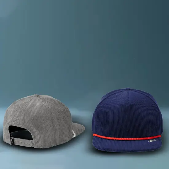 Limited Edition Spacecraft Explorer Cap Structured Standard Profile Corduroy Five Panel Rope Brim Black/ White {2}