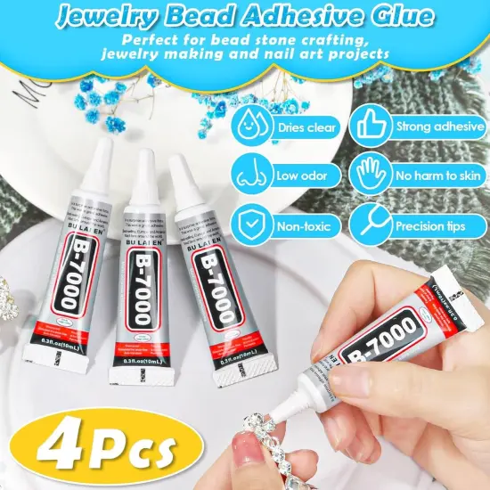 Jewelry Glue with Rhinestones for Crafts - 6300Pcs Rhinestones {6}