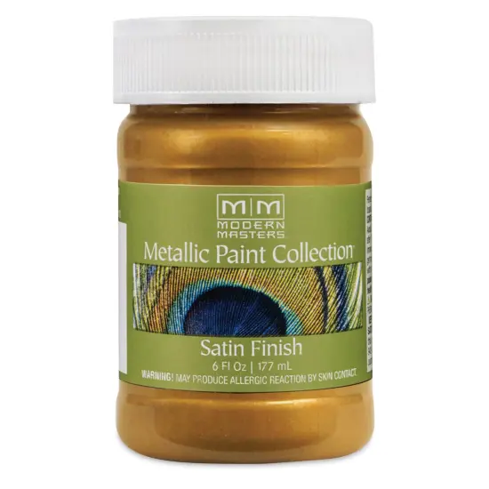 Modern Masters Metallic Paint - Tequila Gold, 177 ml jar {1}