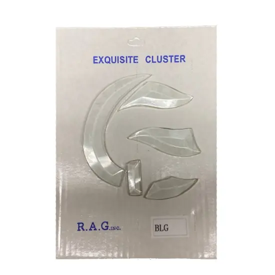 4-1/2" x 5-3/8" Exquisite Clear Glass Letter G Bevel Cluster BLG {3}