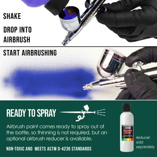 Phthalo Green, Transparent Acrylic Airbrush Paint, 8 oz. {3}