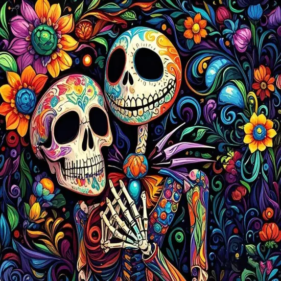 Skullhead Jack Halloween Diamond Art Kits {1}