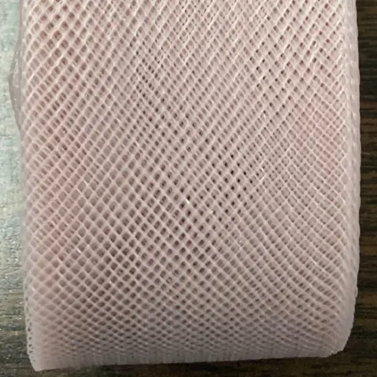 1 Yard Horsehair Braid Trim Stiff Crinoline Webbing for Dresses, Hats & Costumes 100% Nylon 2" Wide Blush Lite {4}