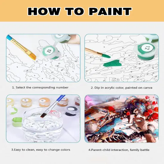 Sugar Skull Paint by Numbers Kit - 16x20in (MT3284) {5}