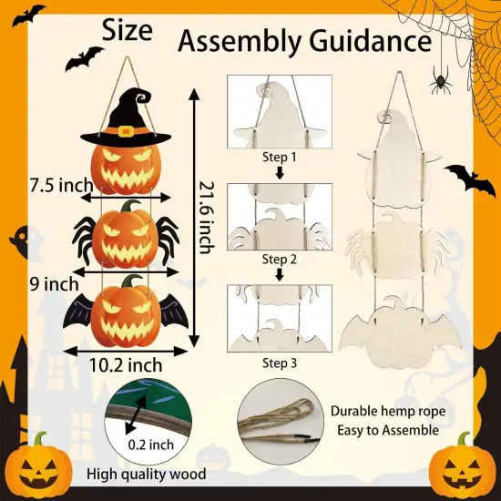 Halloween Wreath Scary Pumpkin Front Door {2}