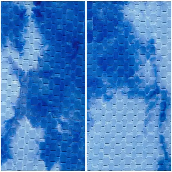 1 Yard Polyester Spandex Honeycomb Knit Real Tie Dye Fabric 58/60" Width NAVY {6}