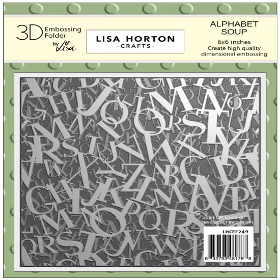 Lisa Horton CraftsEmbossing Folder-Alphabet Soup {1}