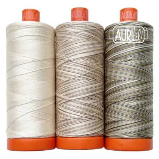 Aurifil Rubber Tree Color Builder Thread Set by Aurifil | (3 50wt Cotton Large Spools.) {3}