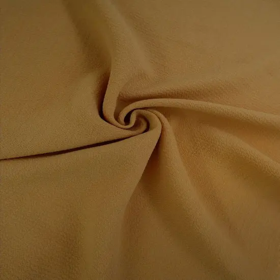 1 Yard Solid Ghost Crepe Stretch Woven Fabric for Upholstery Drapery 57/58" GOLD PALE {1}