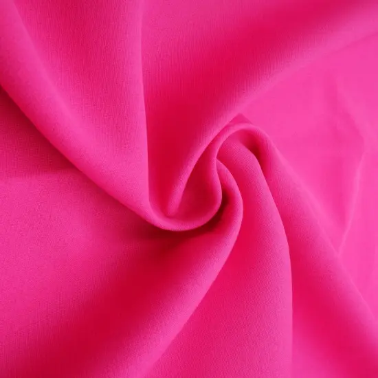 1 Yard Barbie Solid Knit Fabric, 57/58&Prime; Wide Polyester Spandex Blend DENIM VINTAGE {2}