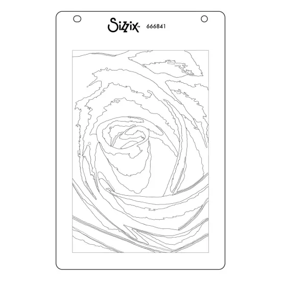 Sizzix A6 Stencil 4/Pkg by Stacey Park-Belle of the Ball {7}