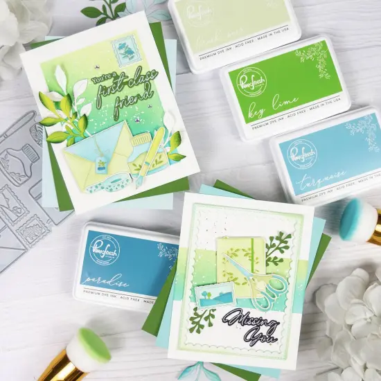 Pinkfresh Studio Stencils 5/Pkg-Classic Correspondence {4}