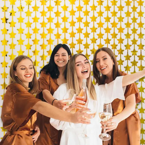 2 Pack Gold Stars Birthday Party Decorations {3}