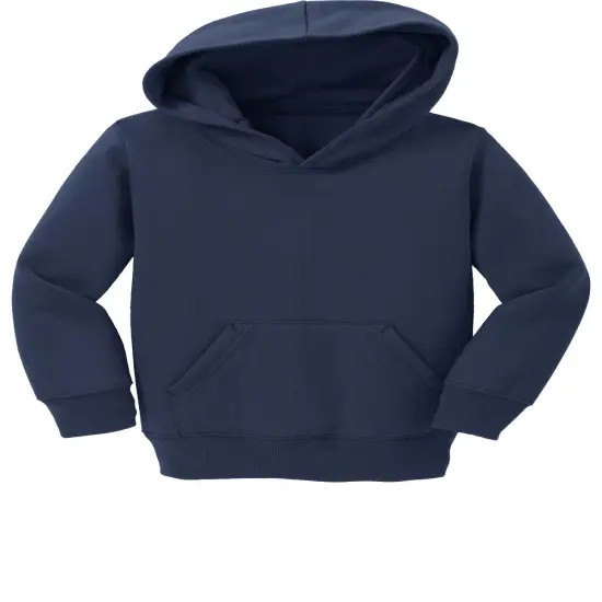 Port & Company&reg; Lightweight Toddler Core Fleece Hoodie Navy {2}