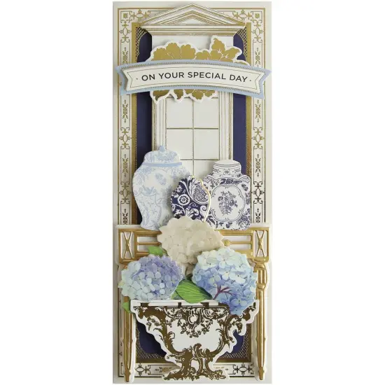 Carte Canton Bleu Slimline Dies {5}