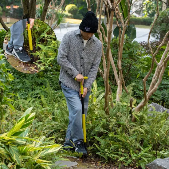 Gardenised 4 Claw Stand-Up Weed Puller Tool with Long Handle Durable Steel Head for Effortless Grass Removal Ergonomic Design Eliminates Bending Kneeling and Tugging Perfect for Easy Gardening {3}