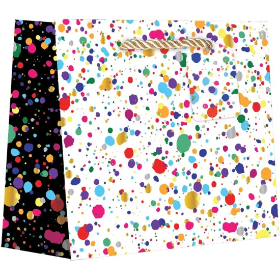 Pack/6: Splatter Gift Bag - 7-1/2 x 3 x 6" {2}