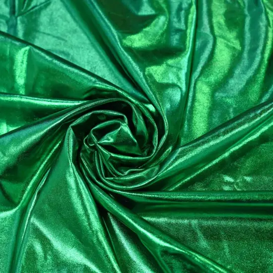 Metallic Foil Spandex Lame Stretch Fabric for Apparel and Costumes Fuchsia {6}