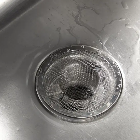 Juvale 4-Pack Stainless Steel Kitchen Sink Drain Strainer, Mesh Screen Drainer and Hair Catcher for Bathroom (4.3", 2.8" and 2.1") Silver {5}