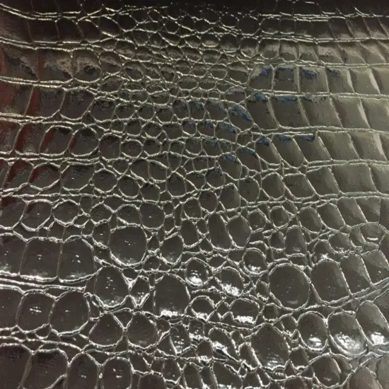 1 Yard Faux Crocodile Vinyl Fabric For Upholstery Handbags Wallets Crafts 54 Inch Width Silver {2}