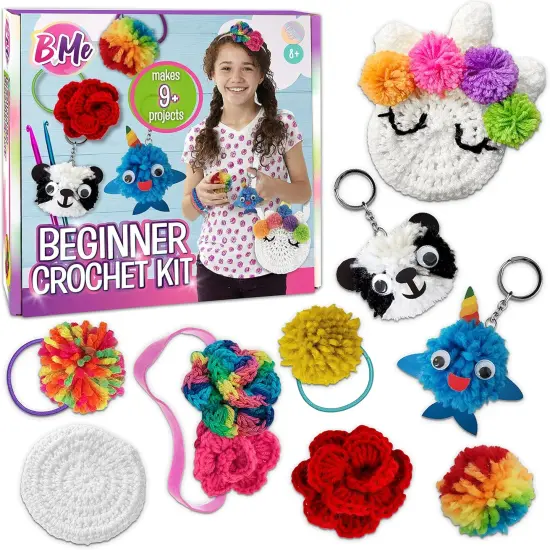DIY All in One Crochet Knitting Kit - Multi Color {2}