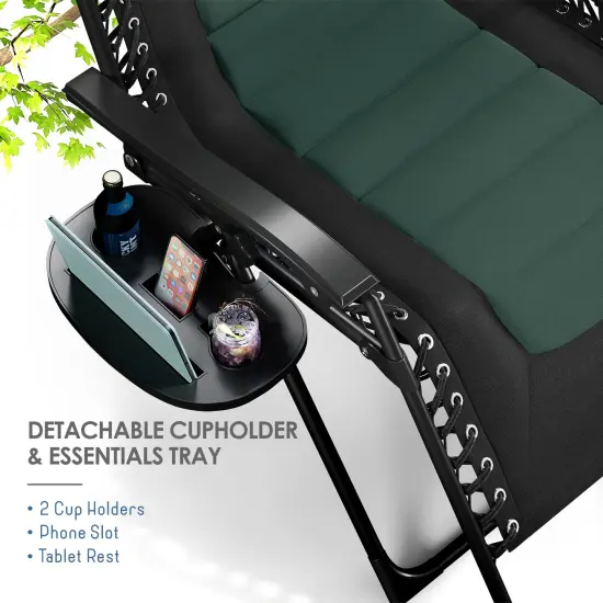 Nestl Outdoor Padded Zero Gravity Chair {5}