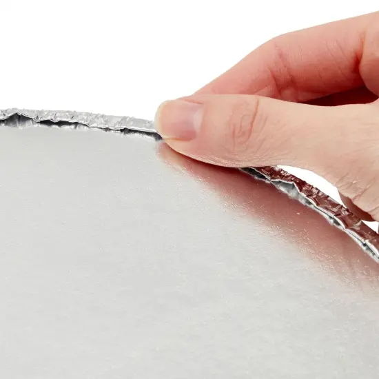 25 Pack 9 Inch Round Aluminum Pans with Lids, Disposable Foil Pie Tins for Baking, Roasting, Broiling, Cooking Silver {4}