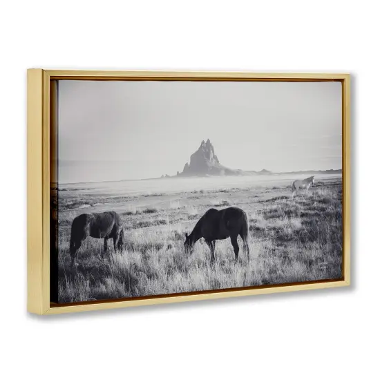 Stupell Industries Western Range with Horses Floating Frame By Nathan Larson {3}