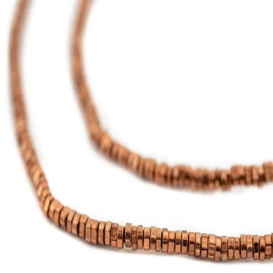 The Bead Chest Faceted Copper Triangle Heishi Beads (2.5mm) {1}