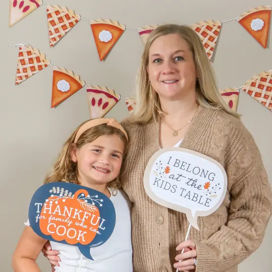 Big Dot of Happiness Funny Happy Thanksgiving - Fall Harvest Party Photo Booth Props Kit - 10 Piece {7}