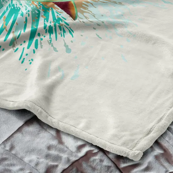 Universal Jaws Silk Touch Throw Blanket Shark Splash {5}