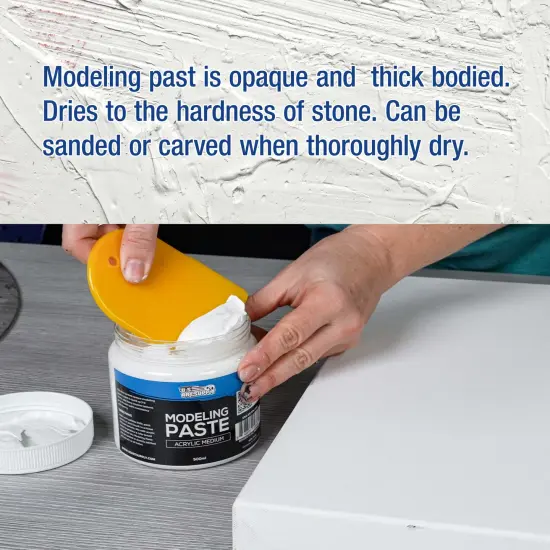 Acrylic Modeling Paste - 16.9oz (500ml) Lightweight, Flexible, Mixable, Sandable, and Archival-Safe {3}