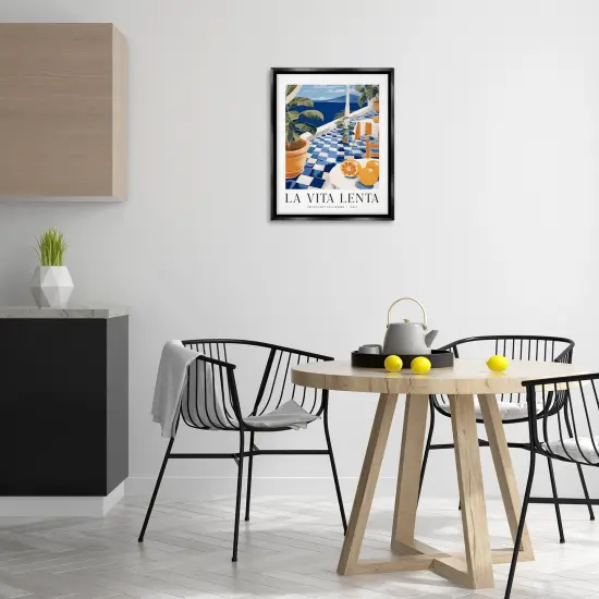 Stupell Industries Classic Italian Summer Sea Floating Frame By Lettered and Lined {8}