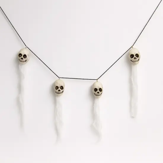 71'' Ghost Skeleton Halloween Decorative Hanging Garland {3}