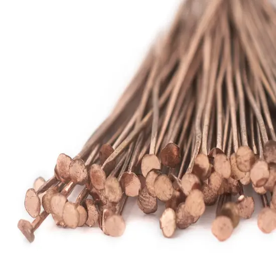The Bead Chest Copper 21 Gauge 2 Inch Head Pins (Approx 100 pieces) {1}