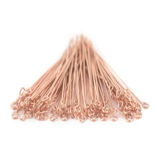 The Bead Chest Copper 21 Gauge 2.5 Inch Eye Pins (Approx 100 pieces) {3}