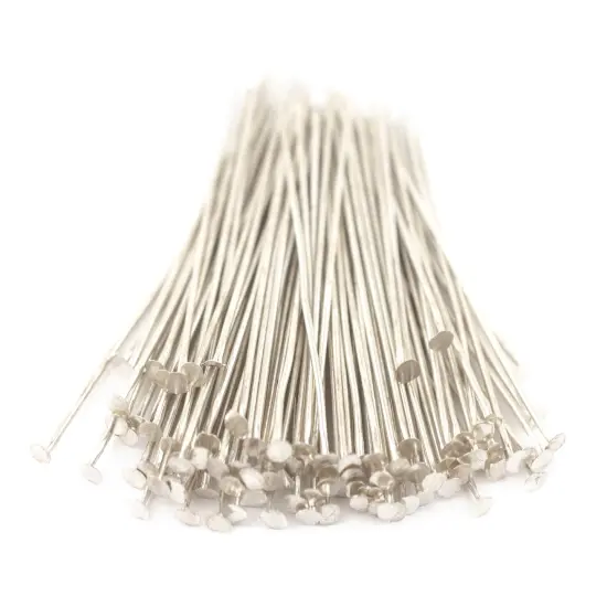 The Bead Chest Silver 21 Gauge 1.5 Inch Head Pins (Approx 100 pieces) {3}